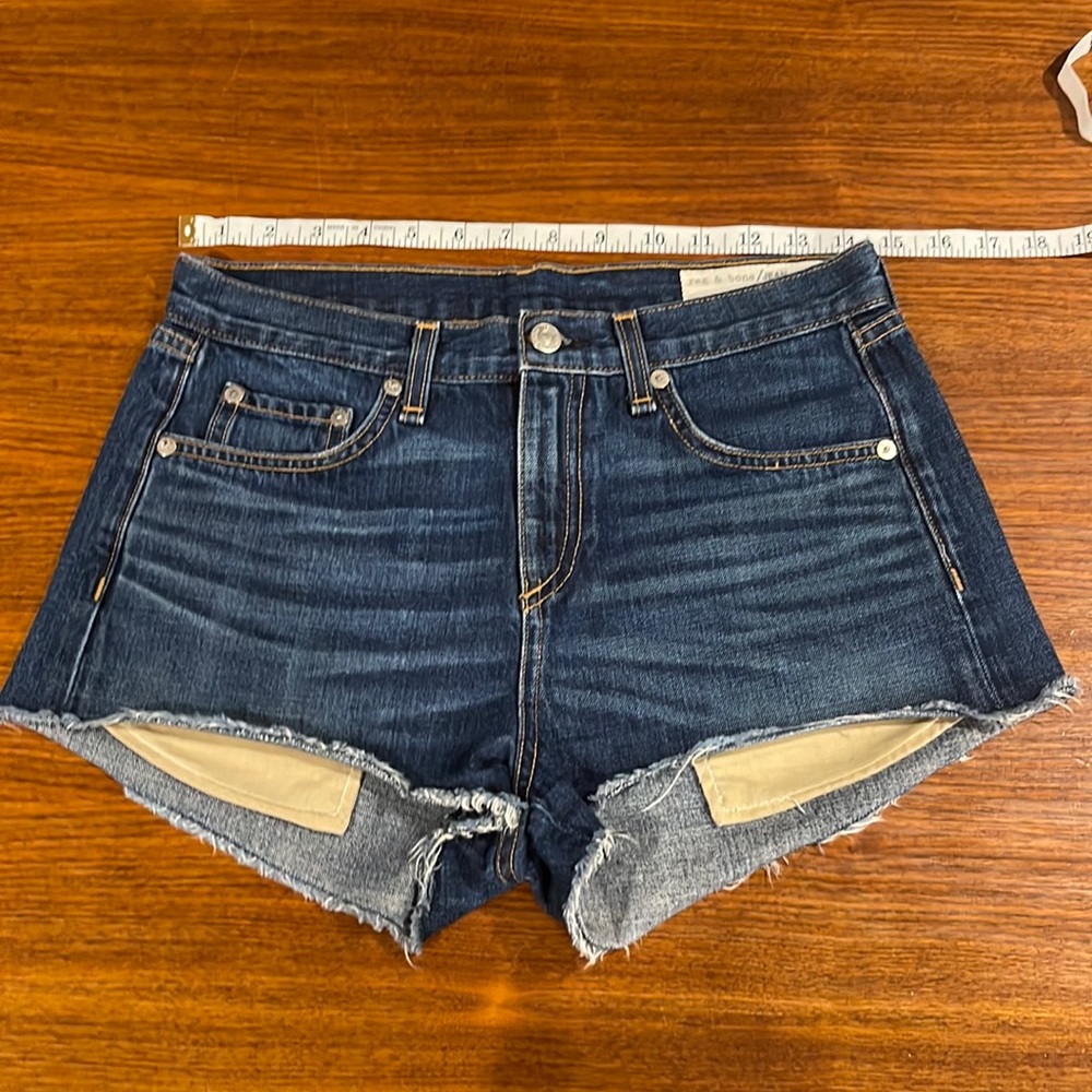 Rag & Bone dark denim cut off short 26/27
